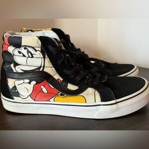 Vans Disney High-Top Sneakers womens size 10 mens 8.5